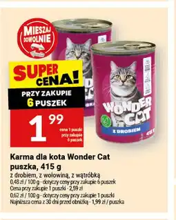 Twój Market Karma dla kota Wonder Cat puszka z drobiem oferta