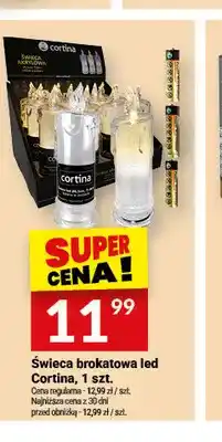 Twój Market Świeca brokatowa LED Cortina oferta