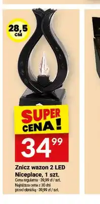 Twój Market Znicz wazon 2 LED Niceplace oferta