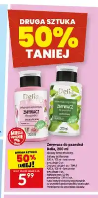Twój Market Zmywacz do paznokci Delia różowy bezacetonowy oferta
