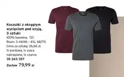 Tchibo Koszulki z okrągłym wycięciem pod szyją 3-pak oferta