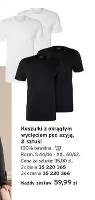 Tchibo Koszulki z okrągłym wycięciem pod szyją 2-pak oferta