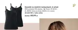 Tchibo Koszulki na cienkich ramiączkach 2-pak Tchibo oferta
