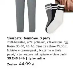 Tchibo Skarpetki tenisowe 3-pak oferta