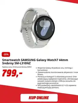 Media Markt Smartwatch Samsung Galaxy Watch7 44 mm srebrny SM-L310NZ oferta
