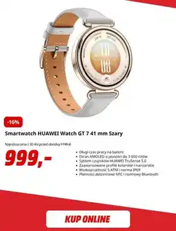 Media Markt Smartwatch Huawei Watch Gt 5 41 mm szary oferta