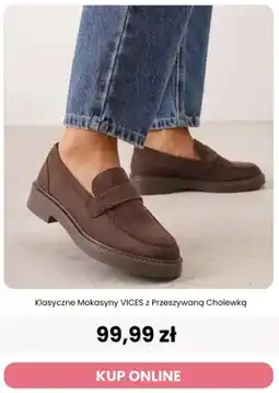Renee Klasyczne mokasyny Vices z przeszywaną cholewką oferta