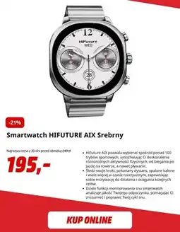 Media Markt Smartwatch HiFuture Aix srebrny oferta