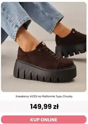 Sneakersy Vices na platformie typu chunky