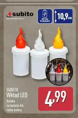 ALDI Wkład LED Subito czerwony 10,9 cm oferta