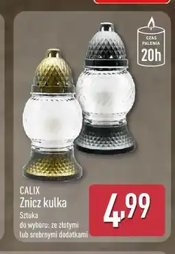 ALDI Znicz kulka Calix ze złotymi dodatkami oferta