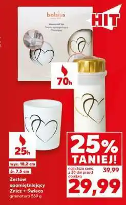 Kaufland Zestaw upamiętniający znicz + świeca oferta