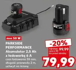 Kaufland PARKSIDE PERFORMANCE Akumulator 2,5 Ah z ładowarką 6 A oferta