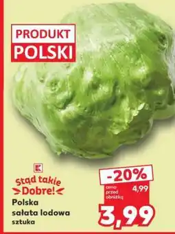 Kaufland Polska sałata lodowa sztuka oferta