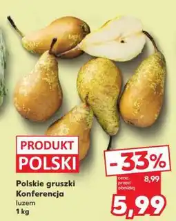 Kaufland Polskie gruszki konferencja oferta
