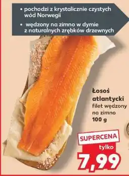 Kaufland Łosoś atlantycki filet wędzony na zimno 100 g oferta