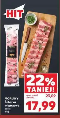 Kaufland MORLINY Żeberka wieprzowe paski 1 kg oferta