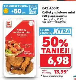 Kaufland K-CLASSIC Kotlety mielone mini 500 g opakowanie oferta