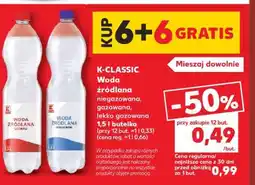 Kaufland K-CLASSIC Woda źródlana oferta