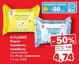 Kaufland K-CLASSIC Papier toaletowy nawilżany oferta