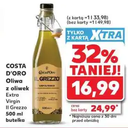 Kaufland COSTA D’ORO Oliwa z oliwek Extra Virgin Il Grezzo 500 ml butelka oferta
