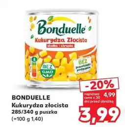 Kaufland BONDUELLE Kukurydza Złocista 285/340 g puszka oferta