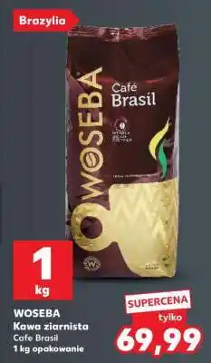 Kaufland WOSEBA Kawa ziarnista Cafe Brasil 1 kg opakowanie oferta