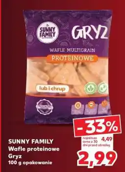 Kaufland SUNNY FAMILY Wafle proteinowe Gryz oferta