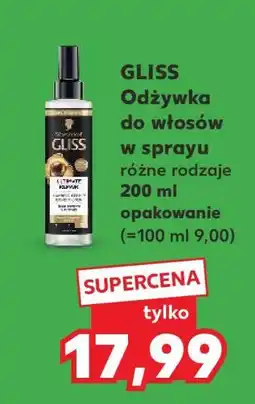 Kaufland GLISS Odżywka do włosów w sprayu oferta