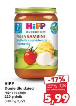 Kaufland HIPP Danie dla dzieci oferta
