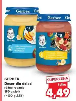 Kaufland GERBER Deser dla dzieci oferta