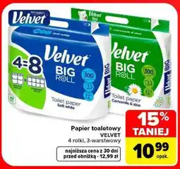 Carrefour Papier toaletowy VELVET oferta