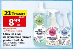 Auchan Spray lub płyn do czyszczenia różnych powierzchni Luba oferta