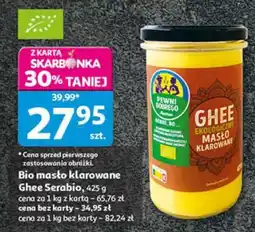 Auchan Bio masło klarowane Ghee Serabio oferta