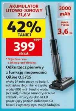 Auchan Odkurzacz pionowy z funkcją mopowania QILIVE Q.5715 oferta