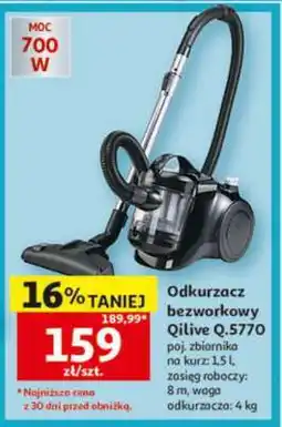 Auchan Odkurzacz bezworkowy Qilive Q.5770 oferta