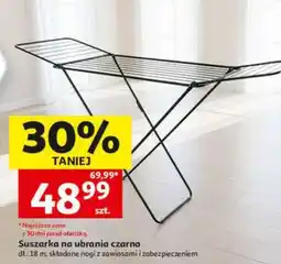 Auchan Suszarka na ubrania czarna oferta