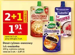 Auchan Deser ryżowo-owocowy lub owsianka oferta