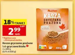 Auchan Kasza gryczana prażona lub gryczana biała oferta