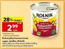 Auchan Kukurydza konserwowa super słodka, Rolnik oferta
