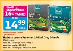 Auchan Herbata czarna Premium lub Earl Grey Dilmah oferta