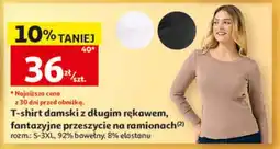 Auchan T-SHIRT DAMSKI Z DŁUGIM RĘKAWEM oferta
