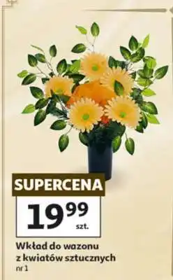 Auchan Wkład do wazonu z kwiatów sztucznych oferta