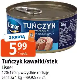 E.Leclerc Tuńczyk kawałki/stek Lisner oferta
