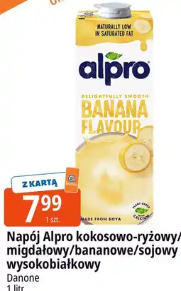 E.Leclerc Napój Alpro kokosowo-ryżowy/migdałowy/bananowe/sojowy wysokobiałkowy oferta