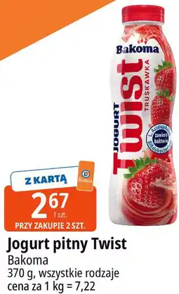 E.Leclerc Jogurt pitny Twist Bakoma oferta