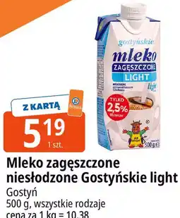 E.Leclerc Mleko zagęszczone niesłodzone Gostyńskie light oferta