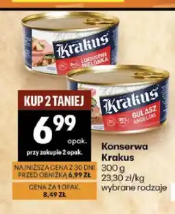 Delikatesy Centrum Konserwa Krakus gulasz angielski oferta