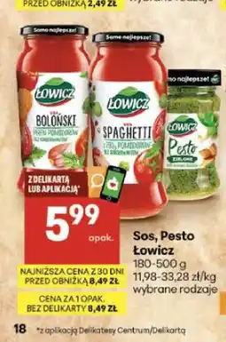 Delikatesy Centrum Sos boloński Łowicz oferta