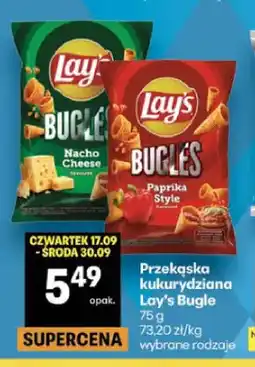 Delikatesy Centrum Przekąska kukurydziana Lay's Bugles Nacho Cheese oferta